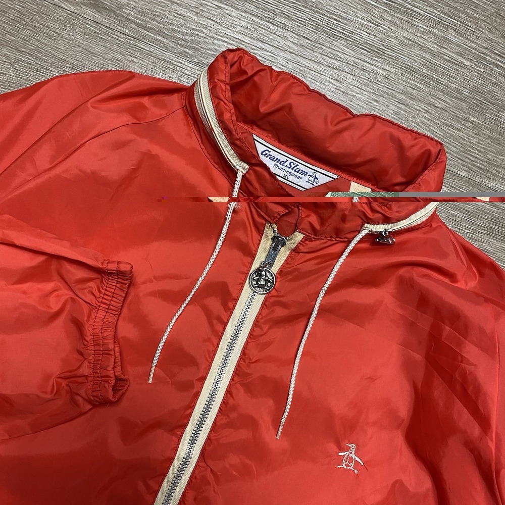 True Vintage 50s Grand Slam Munsingwear Windbreaker Jacket Men's XL Dupont Nylon